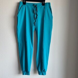 SoMi‎ Teal Jogger Scrub Pants Womens Small